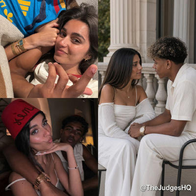 AI image detected of Lamine Yamal in a collage with a woman
