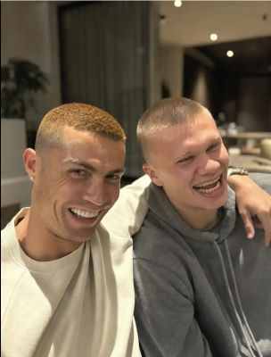 AI-generated image of a man and a young person smiling together on a couch