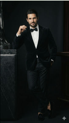 AI-generated portrait of a man in a tuxedo