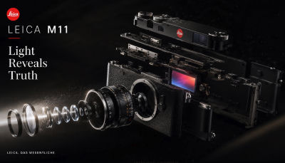 AI-generated Leica M11 'Light Reveals Truth' promotional image