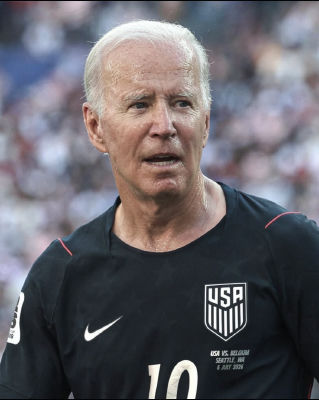 Deepfake of Joe Biden in a USA soccer jersey at 2026 match against Belgium