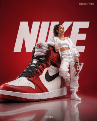 AI-generated Nike Air Jordan 1 concept advertisement