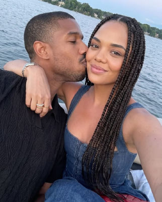 Deepfake image detected of Michael B. Jordan and Tessa Thompson on a boat