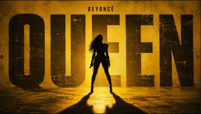 AI-generated Beyoncé 'QUEEN' poster artwork