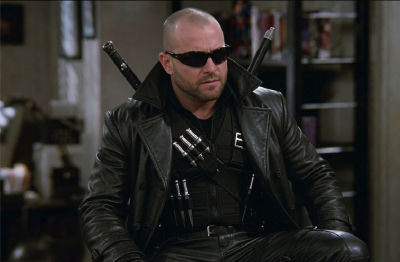 AI-generated Blade-style cosplay, the operator identifies the subject as Jerry