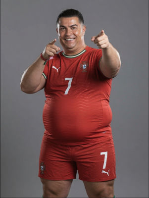 AI-generated image of Cristiano Ronaldo in Portugal national team kit