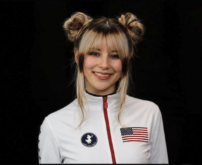 AI-generated portrait of Alysa Liu in a Team USA jacket