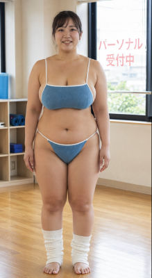 AI-generated image of a woman  in a yoga studio