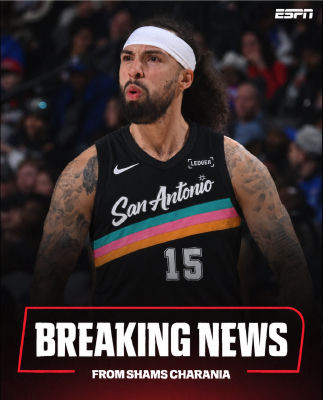 AI-generated image of a player resembling Jose Alvarado in a San Antonio Spurs jersey